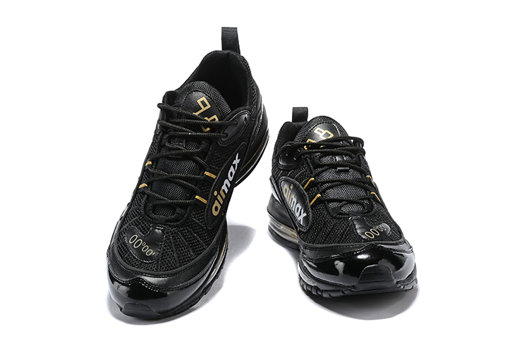 New Nike Air Max 98 Black Yellow Shoes
